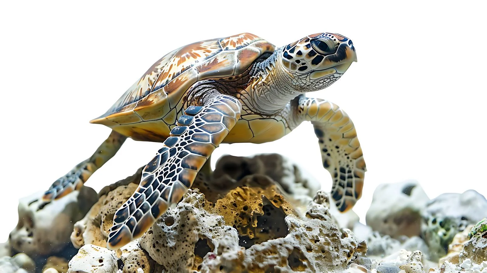 Sea Turtle Close-Up in Aquarium — free download from Dotvec