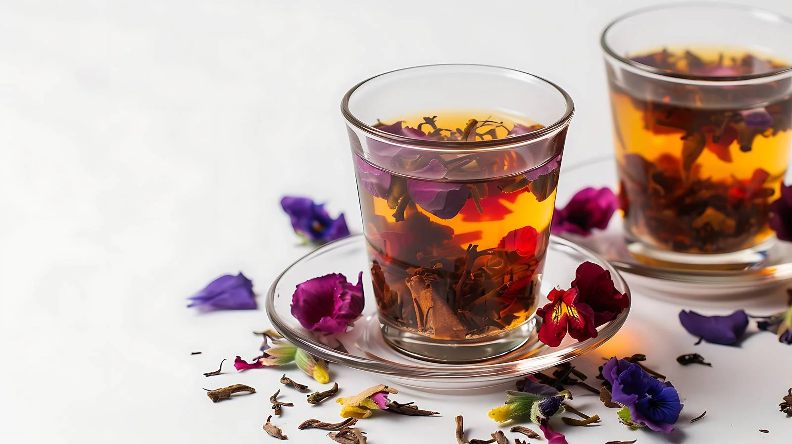 Turkish Mixed Flower Tea Close-up View — free download from Dotvec