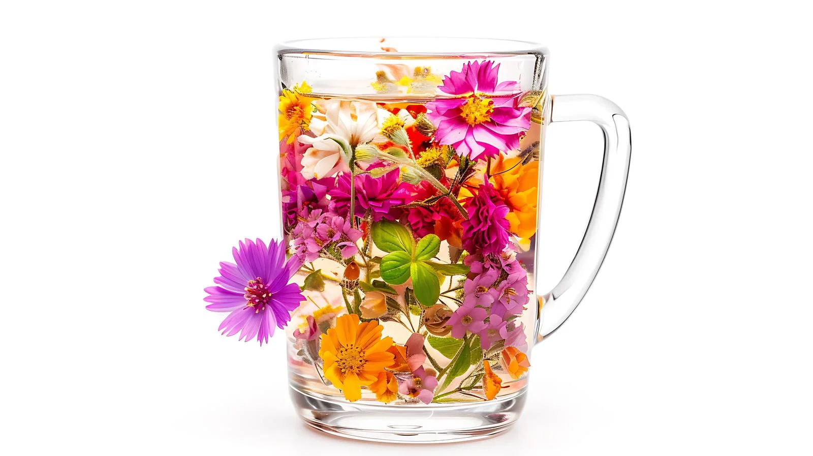 Turkish Mixed Flower Tea Close-Up View — free download from Dotvec