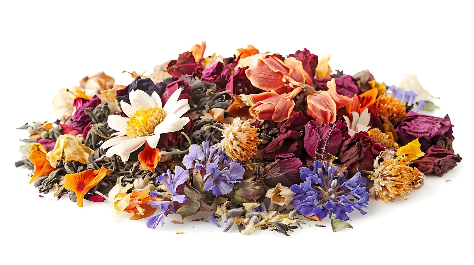 Turkish Mixed Flower Tea Close-Up View — free download from Dotvec