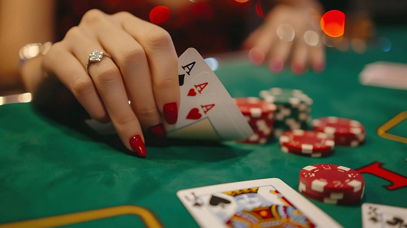 Women's Hands with Playing Cards Close-up — free download from Dotvec
