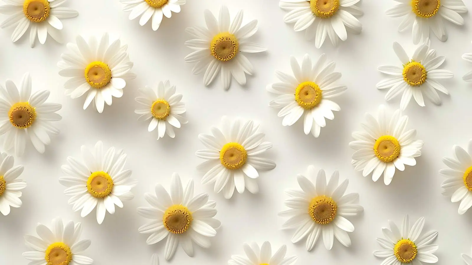 Closeup of Chamomile Daisy Flower Buds in Sunlight – free field of flowers image from Dotvec