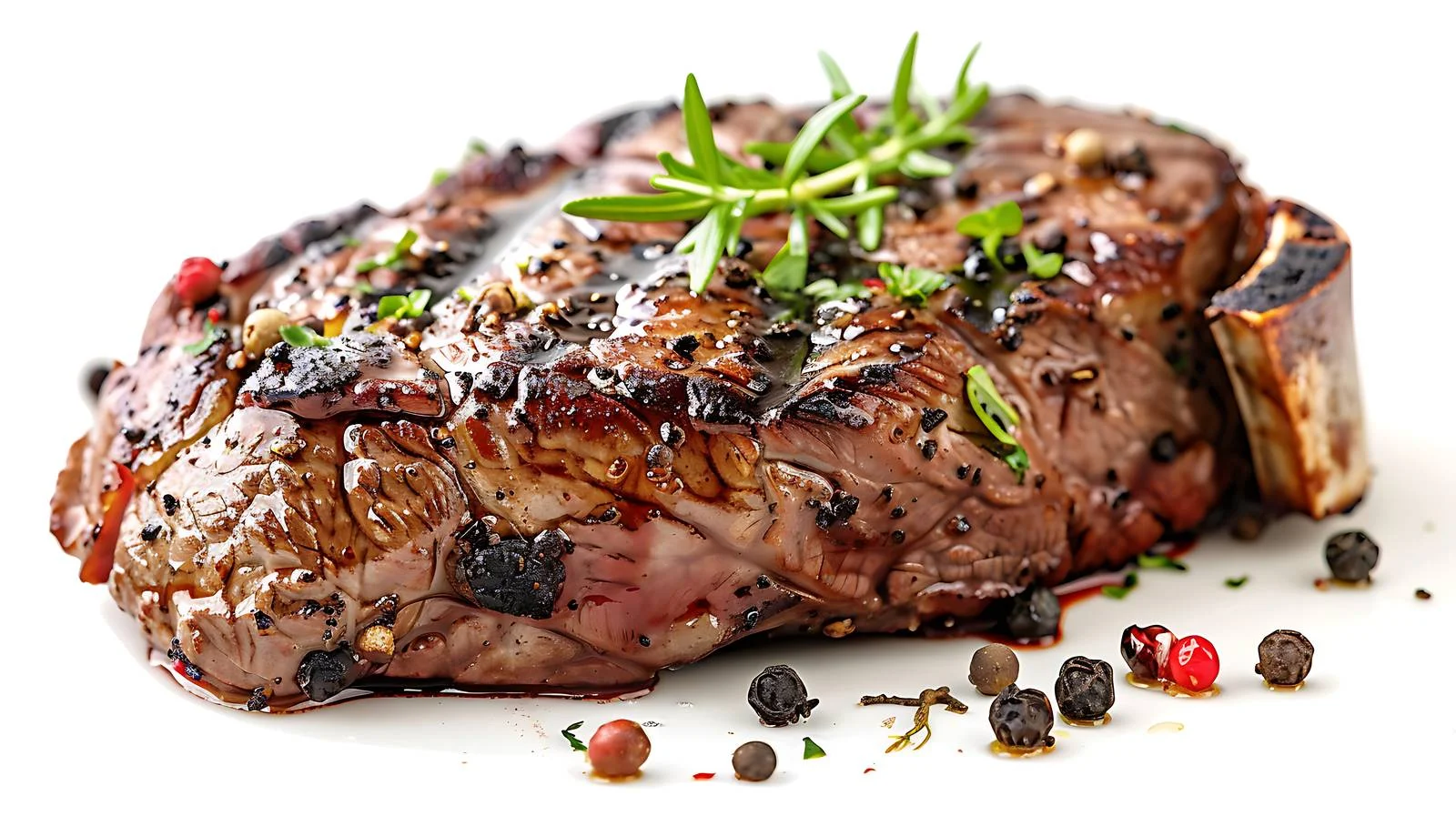 Close-up Grilled Black Angus Rib-eye — free download from Dotvec