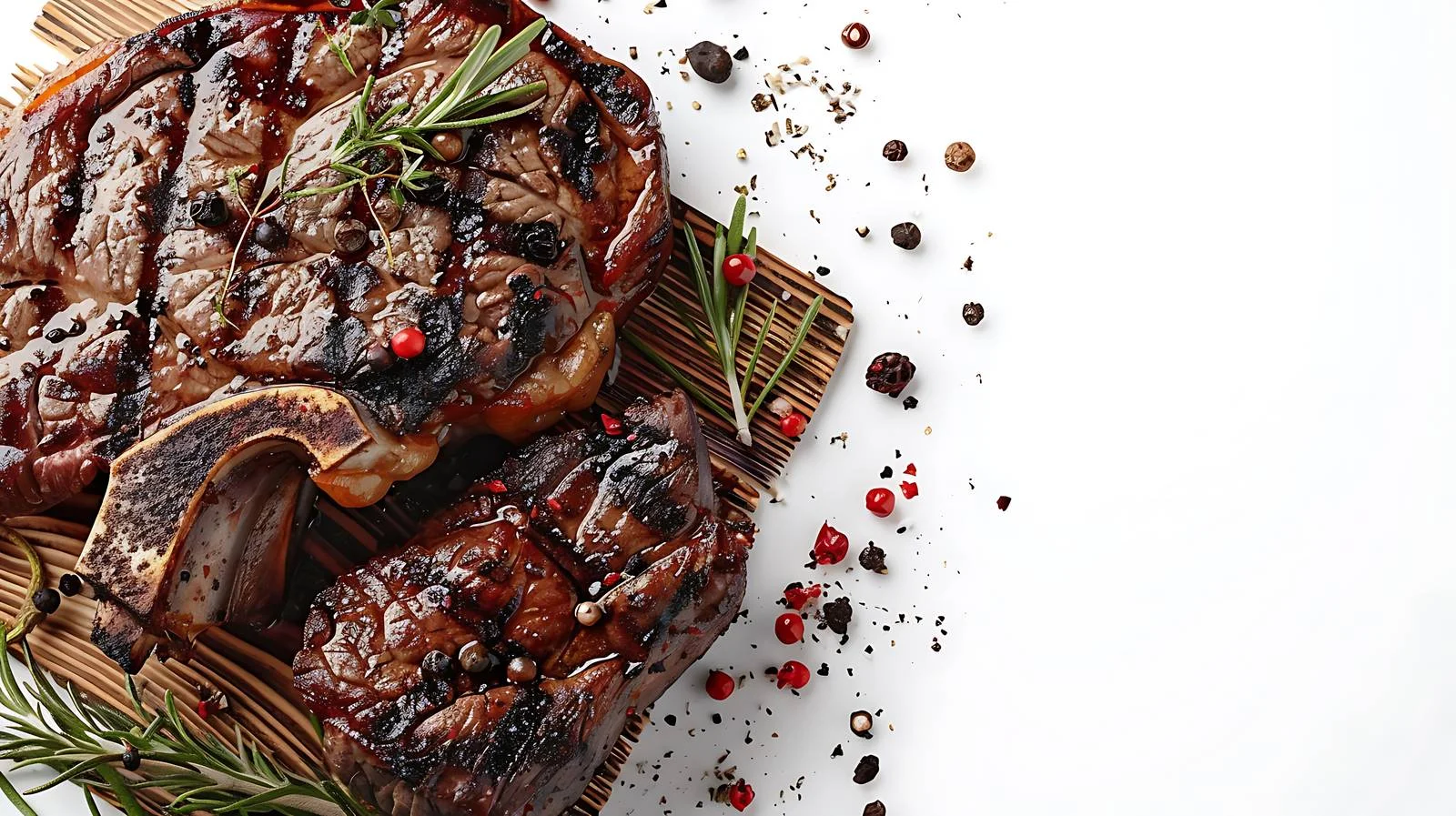 Grilled Rib Eye Black Angus Closeup — free download from Dotvec