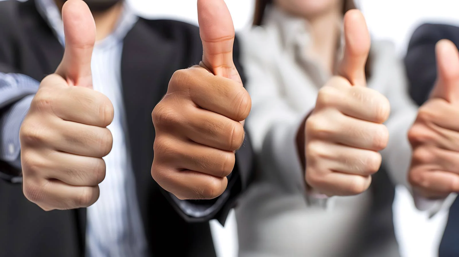 Successful Business Team Showing Thumbs Up — free download from Dotvec