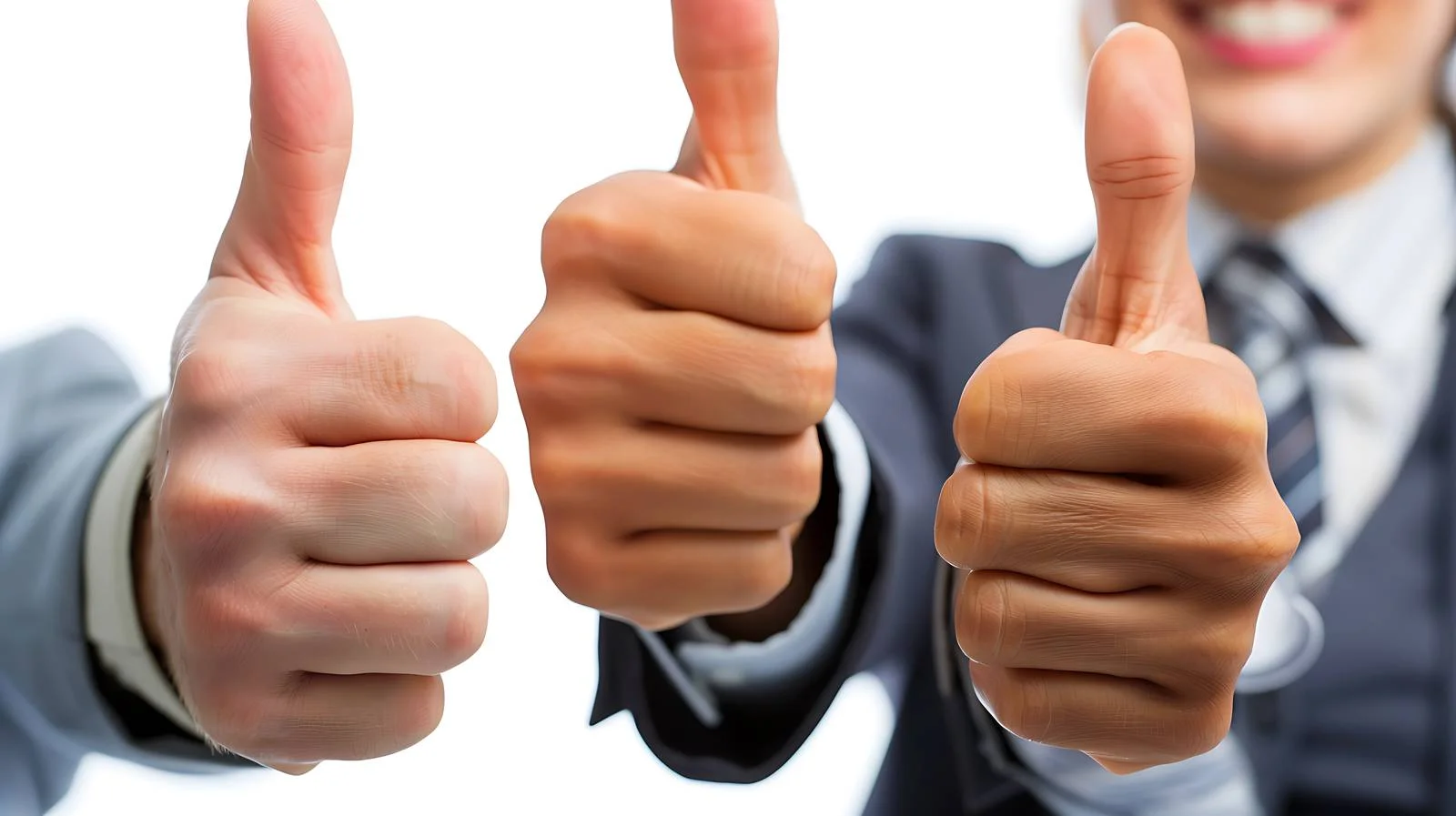 Successful Business Team Showing Approval Sign — free download from Dotvec