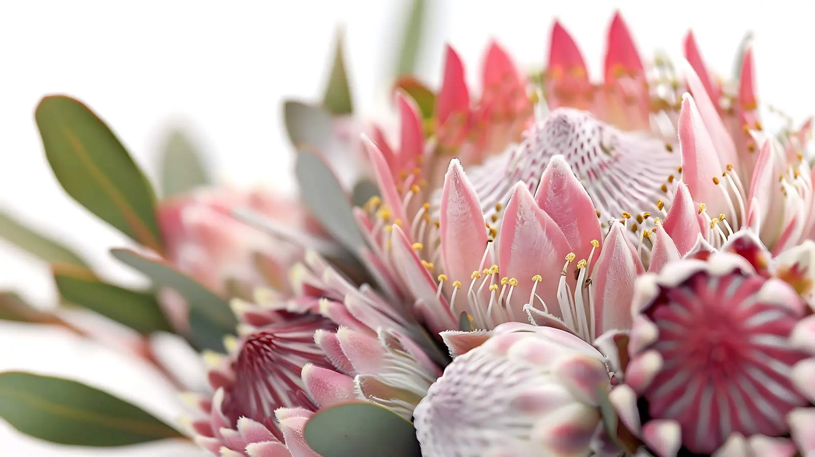 Closeup of Beautiful Protea Flower — free download from Dotvec