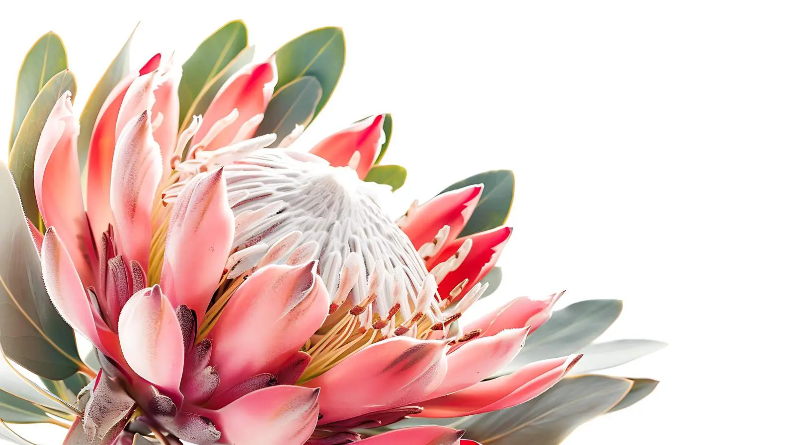 Closeup of Gorgeous Protea Flower — free download from Dotvec