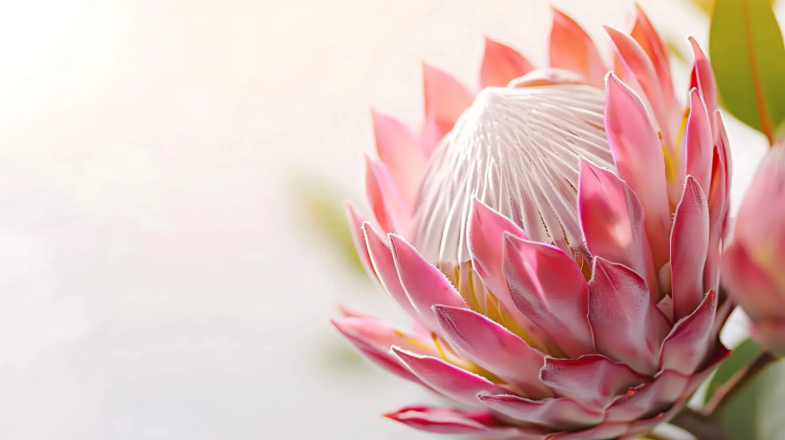 Closeup of Beautiful Blurred Protea Flower — free download from Dotvec
