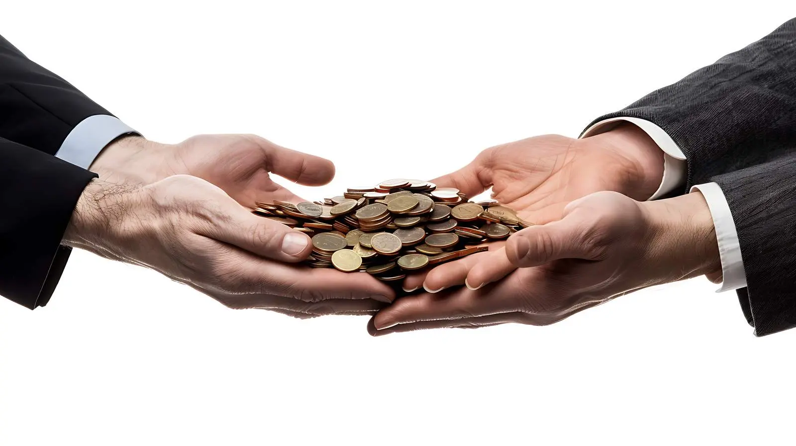 Business People Hands Creating Pile Isolated – free operation image from Dotvec