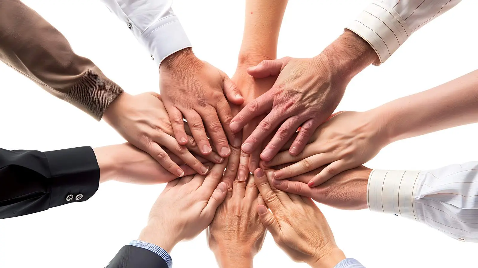 Business Hands Collaborating in a Dynamic Workspace – free account image from Dotvec