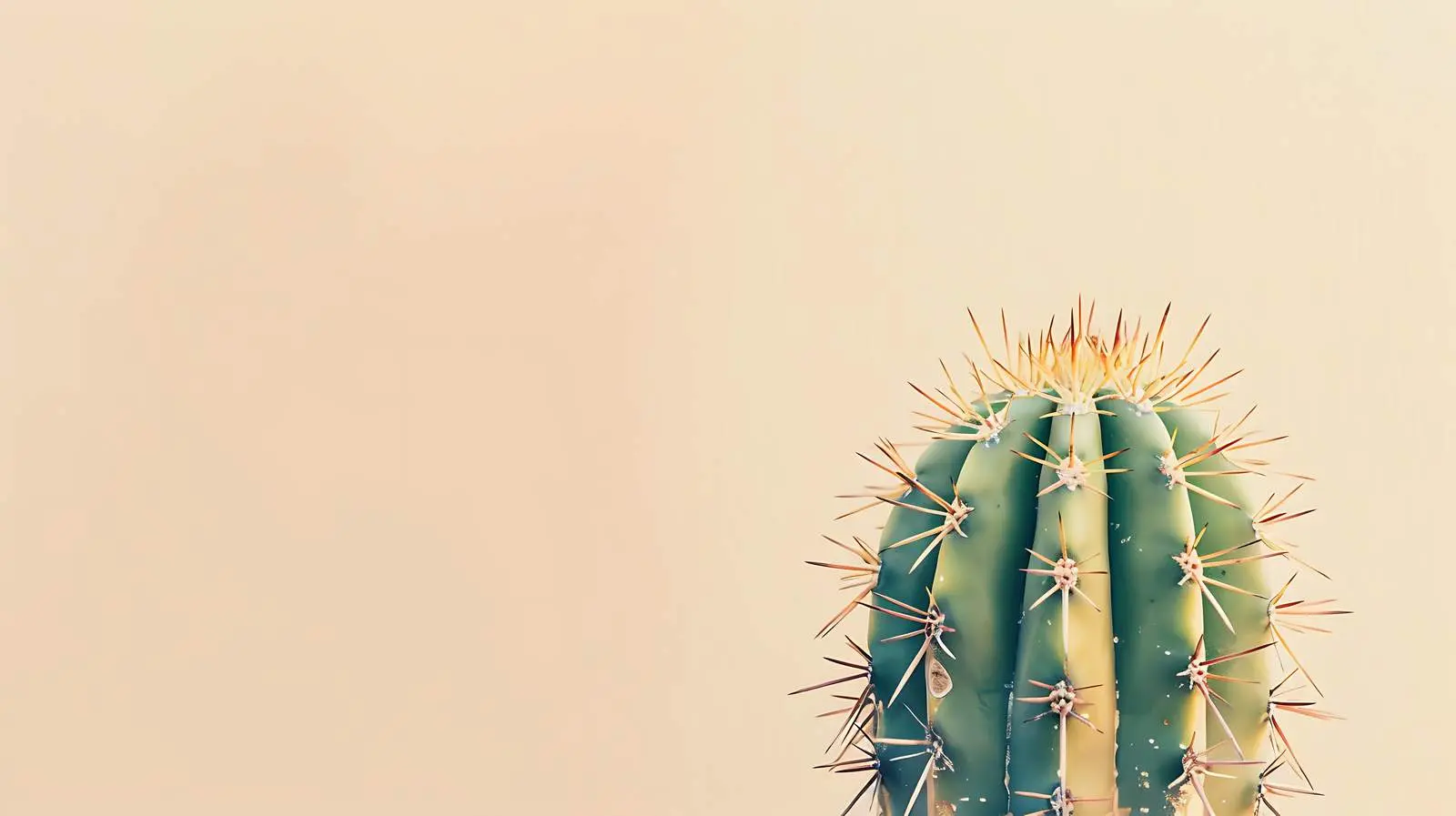 Closeup of Cactus on Beige Background — free download from Dotvec