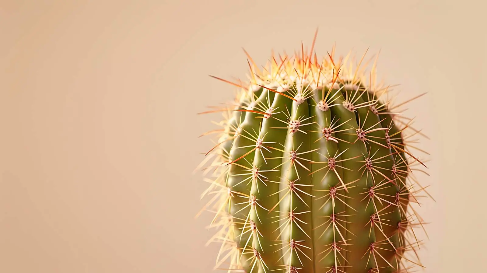 Close-up of Cactus on Beige Background — free download from Dotvec