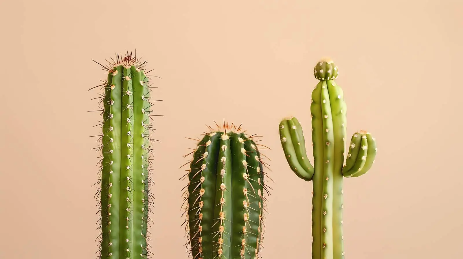 Closeup of Cactus on Beige Background — free download from Dotvec