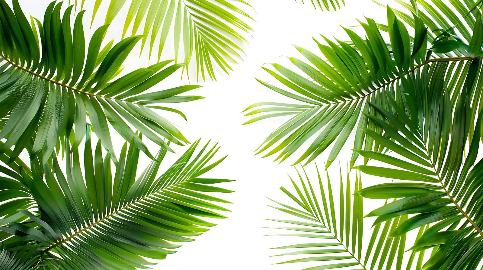 Closeup of Tropical Palm Tree Leaves in Summer – free refreshing image from Dotvec