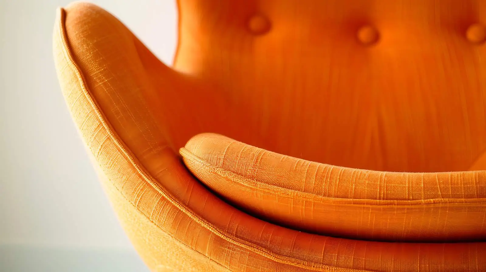 Modern Orange Lounge Chair in Minimal Home Interior – free home aesthetics image from Dotvec