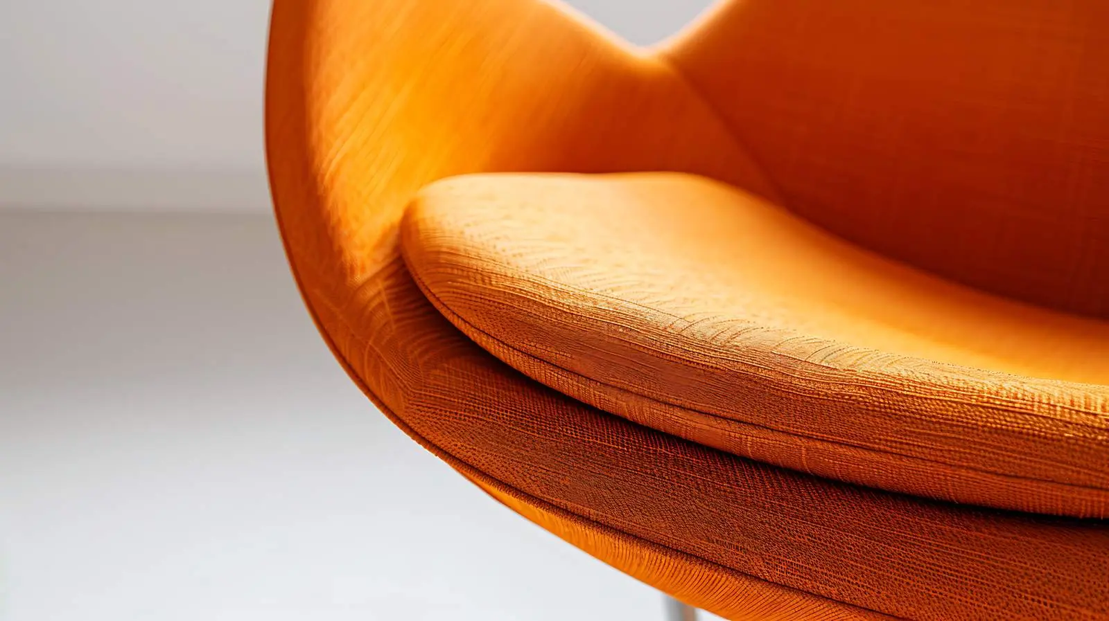 Modern Orange Lounge Chair in Minimalist Home — free download from Dotvec