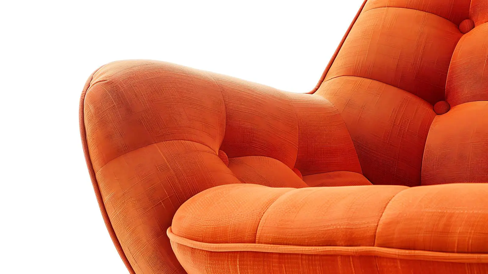 Closeup of Modern Orange Lounge Chair — free download from Dotvec