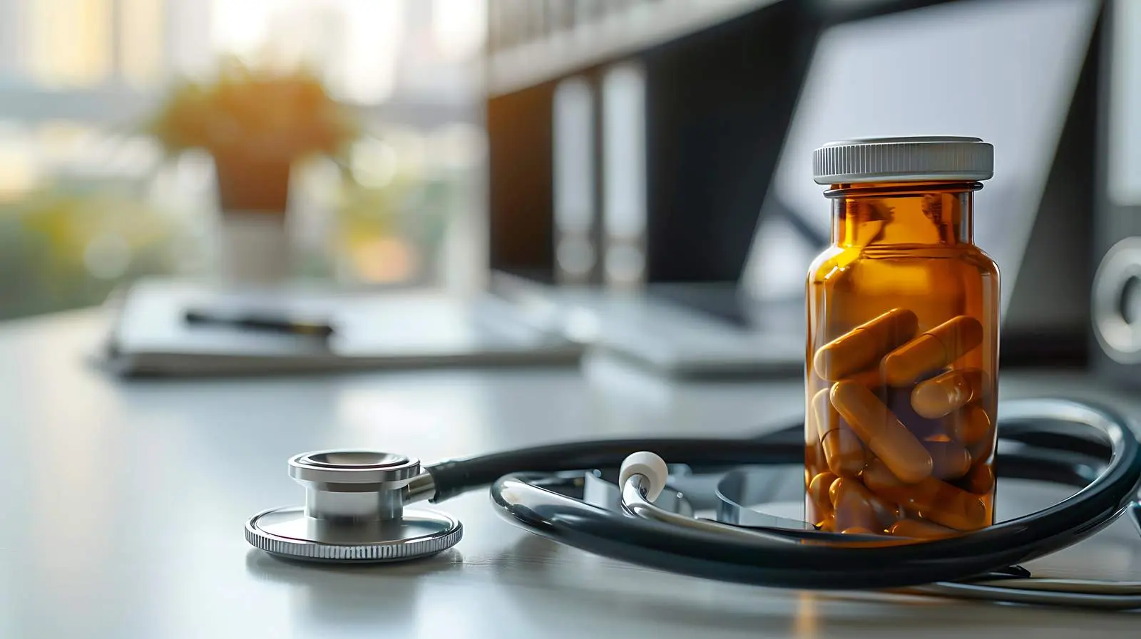 Doctor's Office Desk Closeup – free health and wellness image from Dotvec