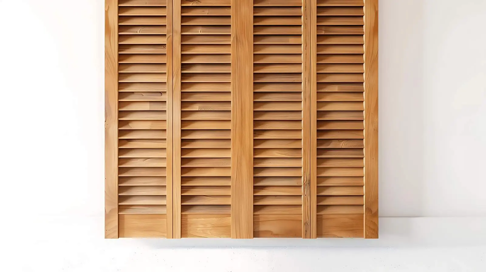 Closeup of Wooden Closet Shutter Doors — free download from Dotvec