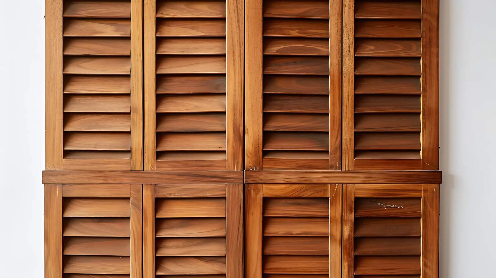 Close-Up of Wooden Closet Shutter Doors — free download from Dotvec
