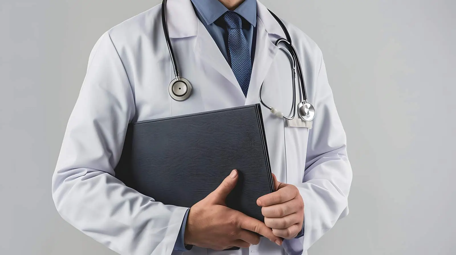 Doctor Portrait with Stethoscope and Folder – free trust image from Dotvec