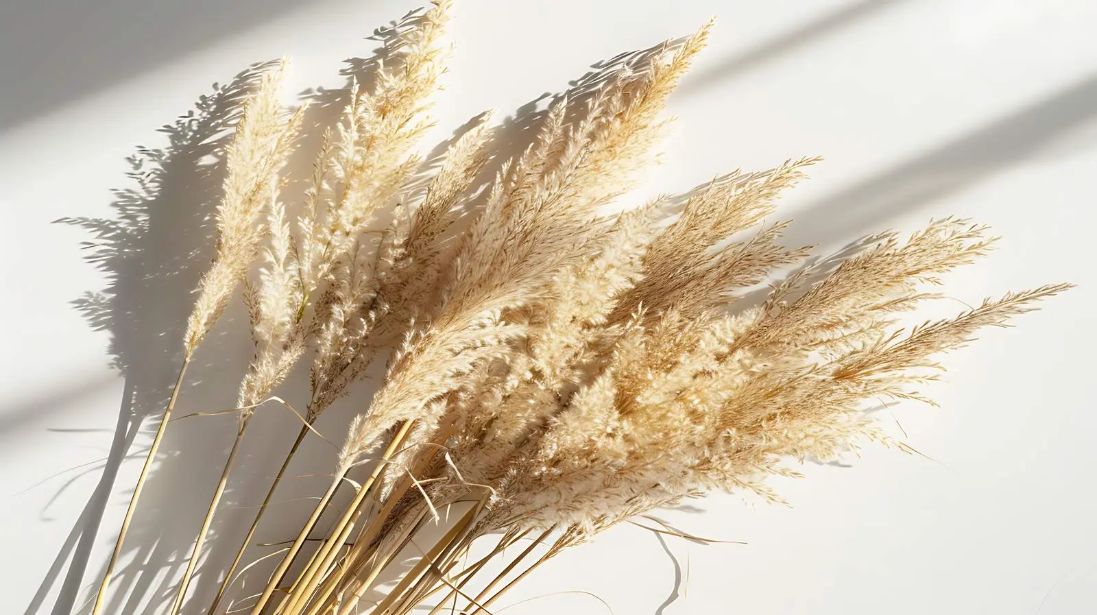Closeup of Beige Dry Grass Stems Bouquet – free neutral palette image from Dotvec