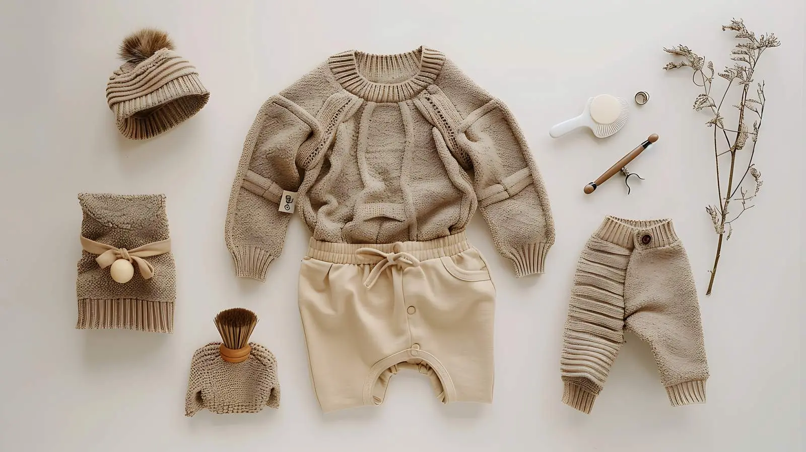 Newborn Baby Clothes and Accessories Set — free download from Dotvec