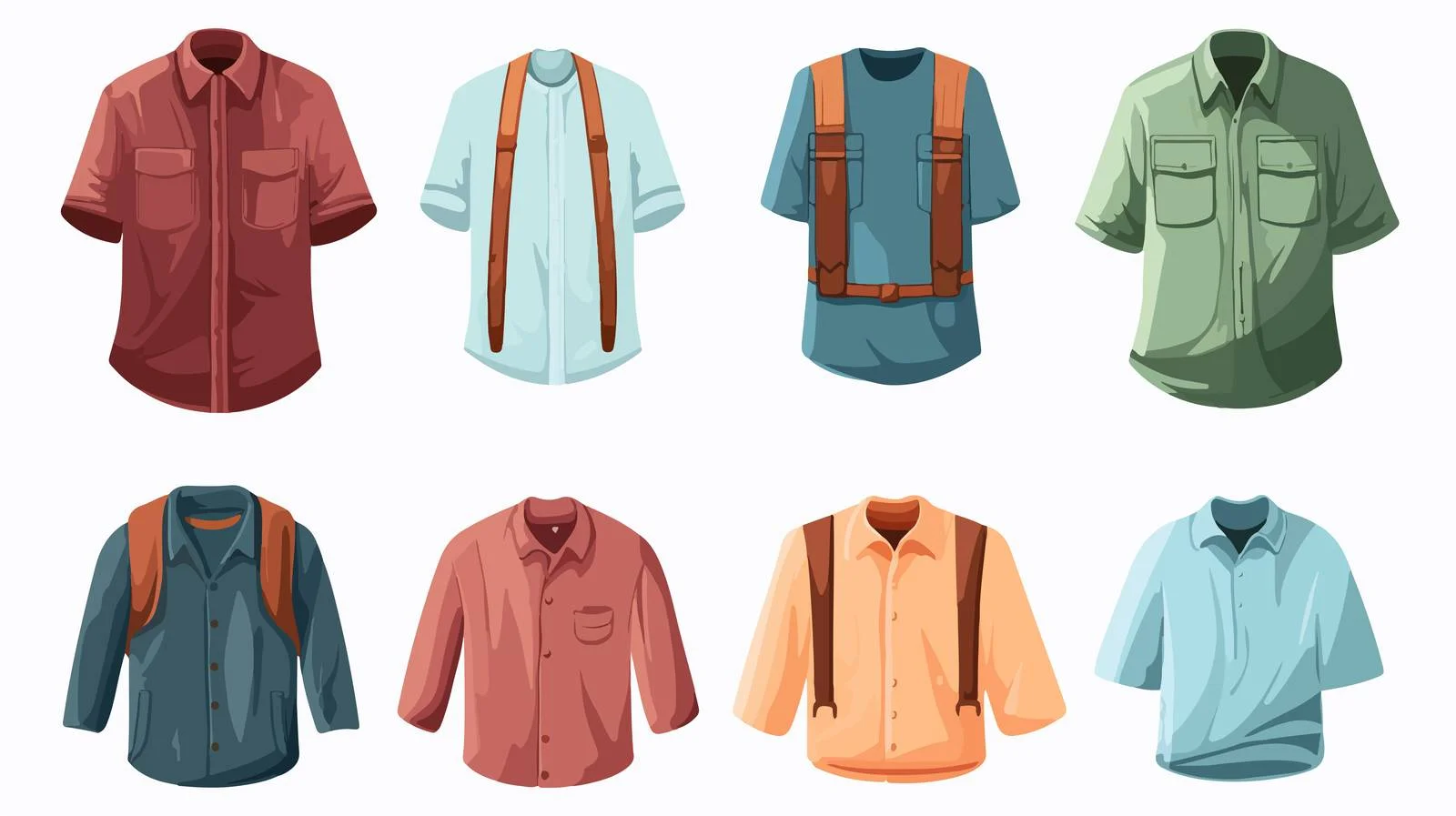 Quality Cartoon Clothes in Vibrant Colors — free download from Dotvec