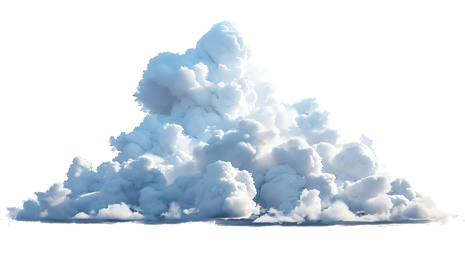 Vivid Blue Sky with Isolated Cloud — free download from Dotvec