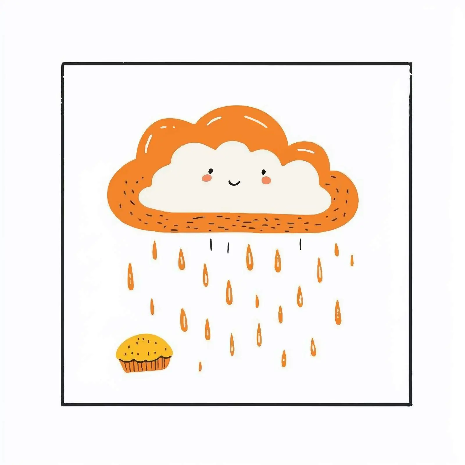 Cloud and Rain Cartoon Vector Illustration — free download from Dotvec