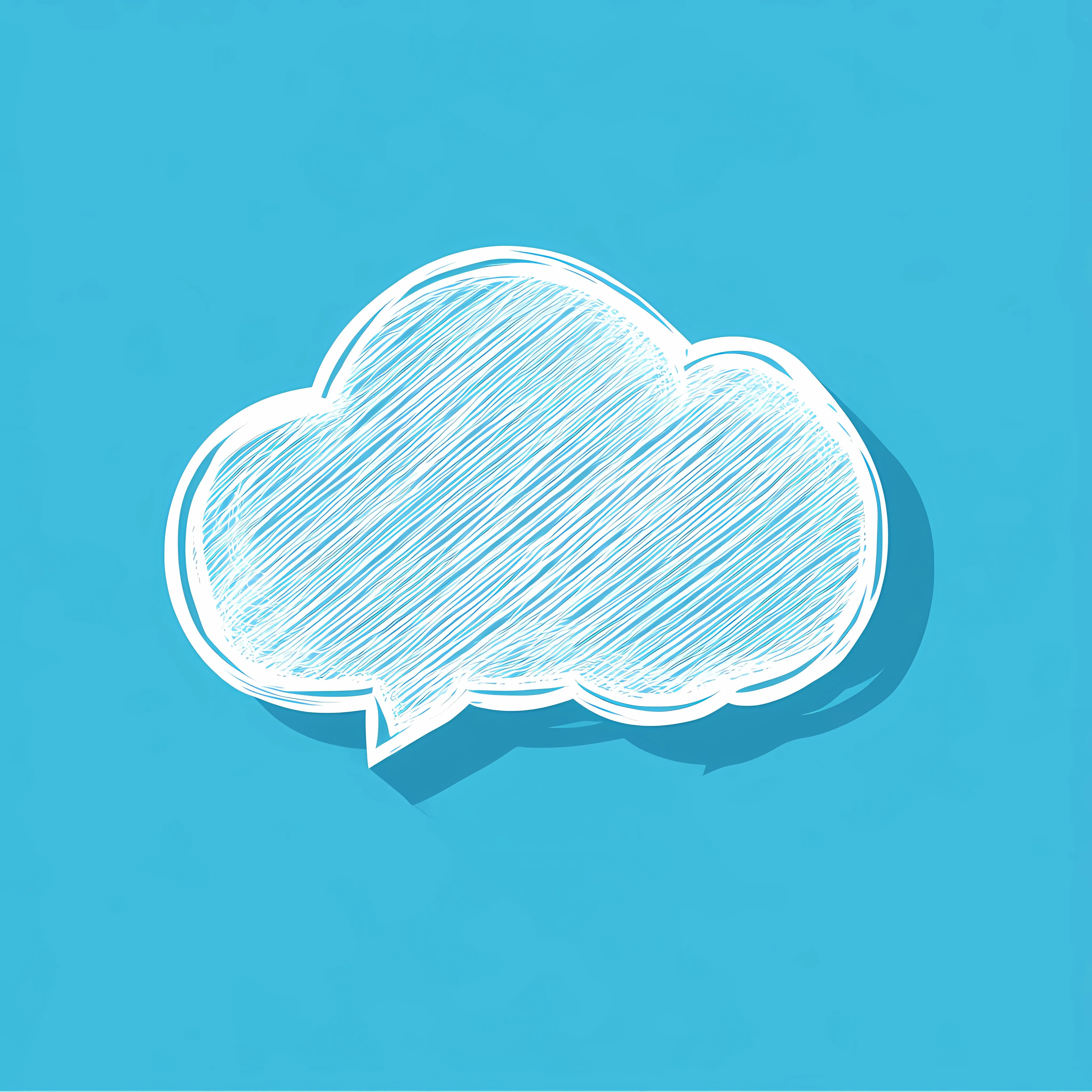 White Cloud-Shaped Speech Bubble Icon — free download from Dotvec