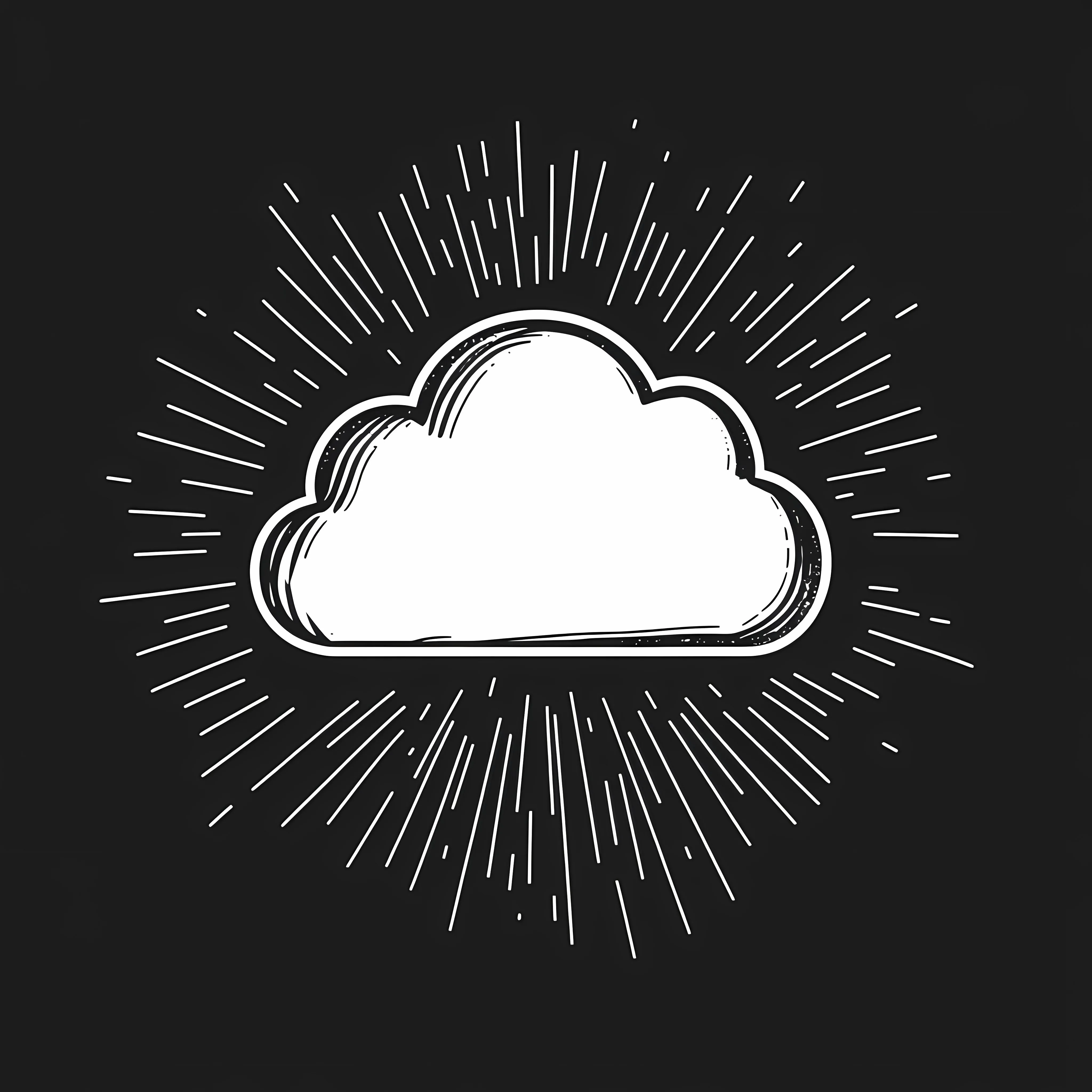 White Cloud-Shaped Speech Bubble Icon — free download from Dotvec