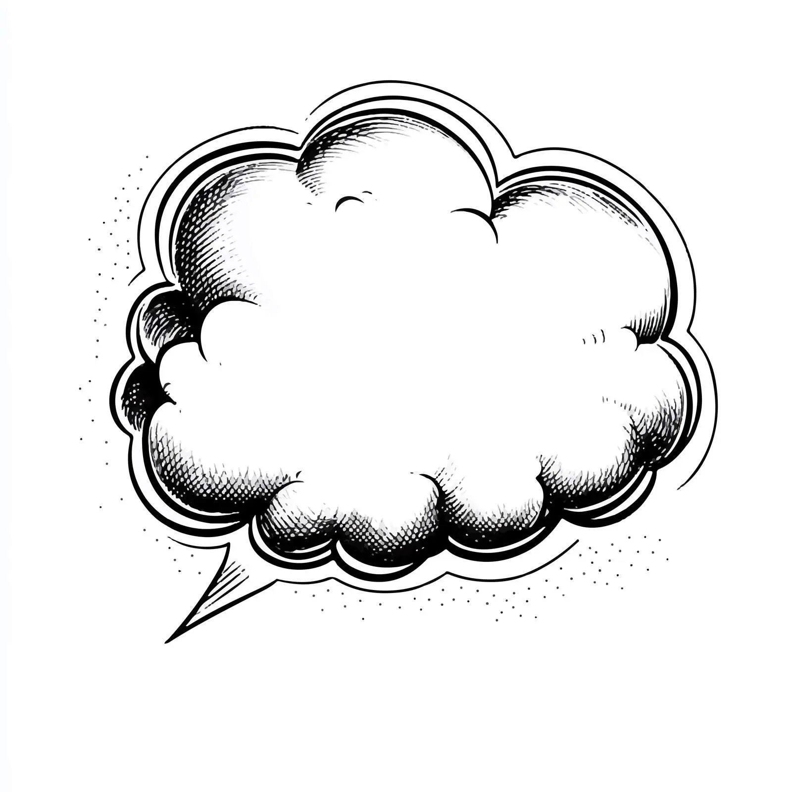 Cartoon Speech Bubble Vector Illustration — free download from Dotvec