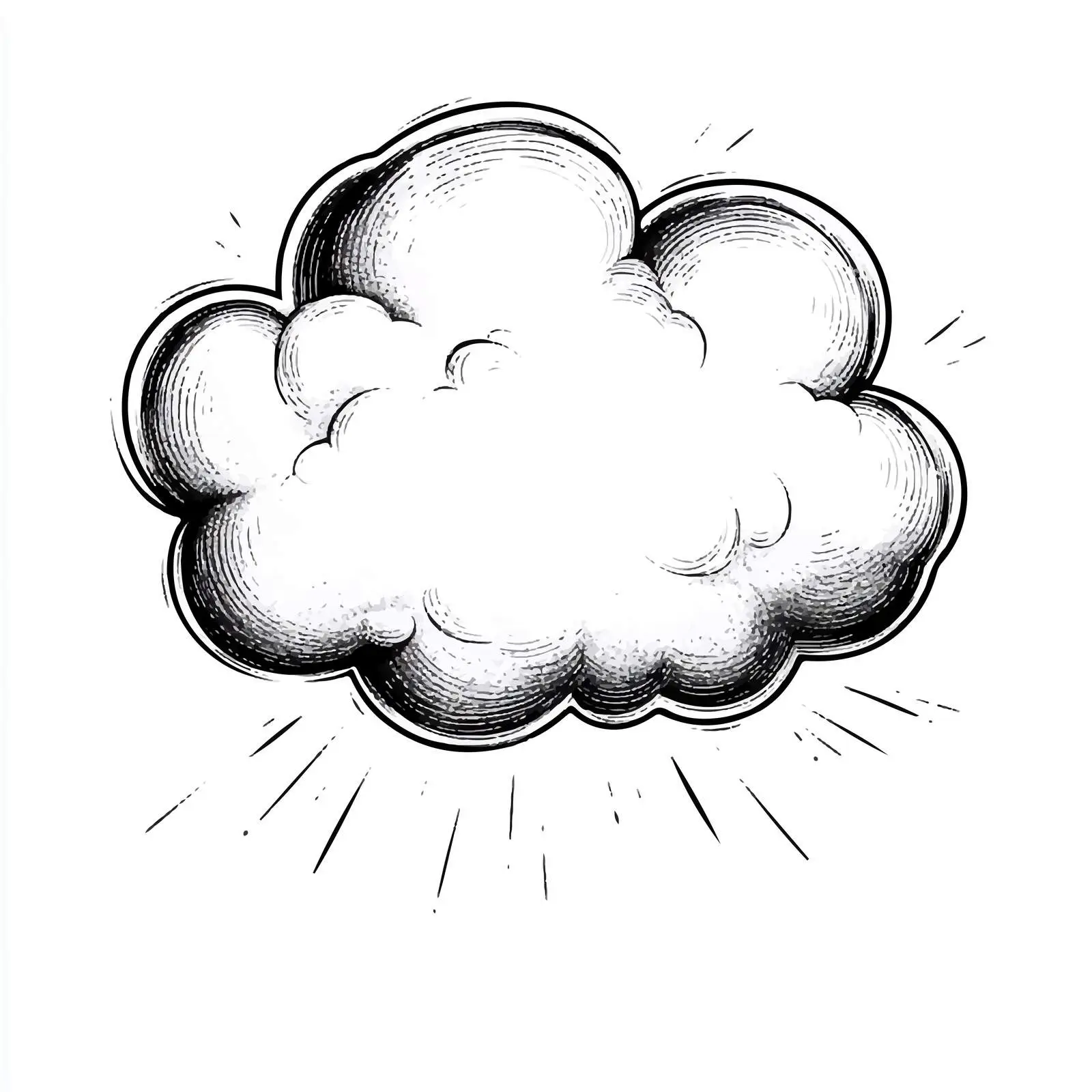 Cartoon Cloud Speech Bubble Vector — free download from Dotvec