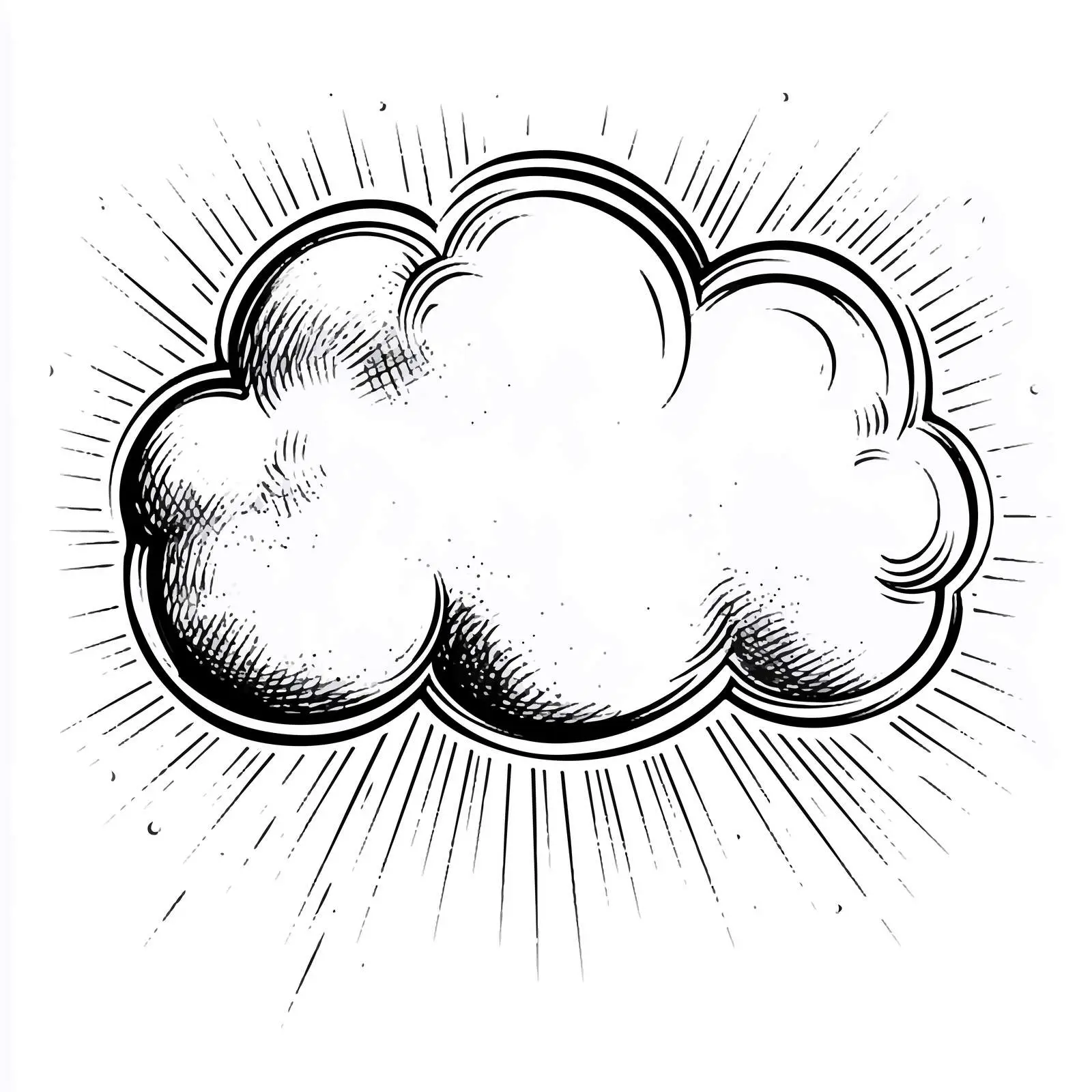 Cartoon Cloud Speech Bubble Vector — free download from Dotvec