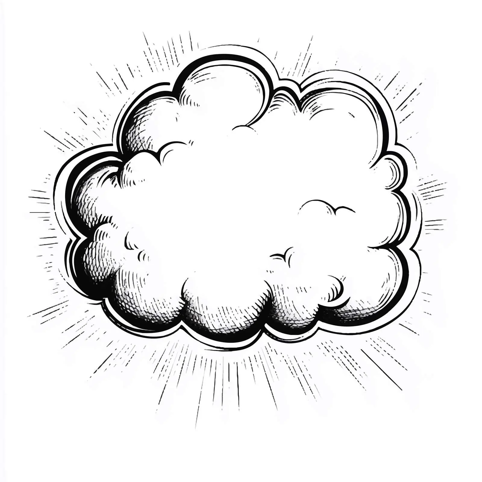 Cartoon Cloud Speech Bubble Vector — free download from Dotvec