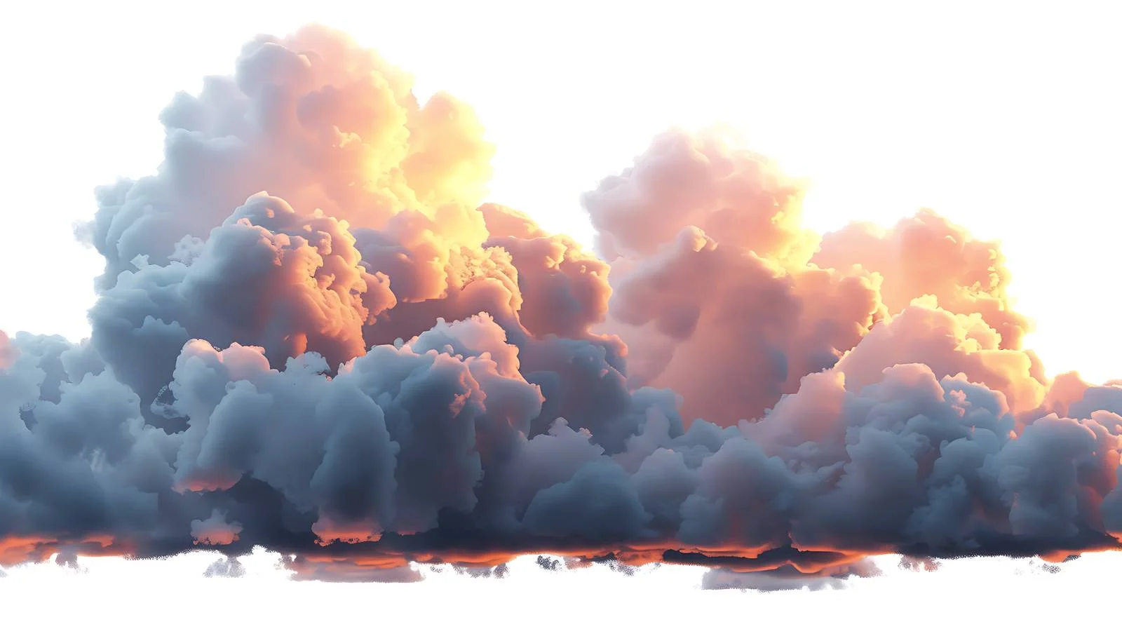 Sunset casting light on evening clouds — free download from Dotvec