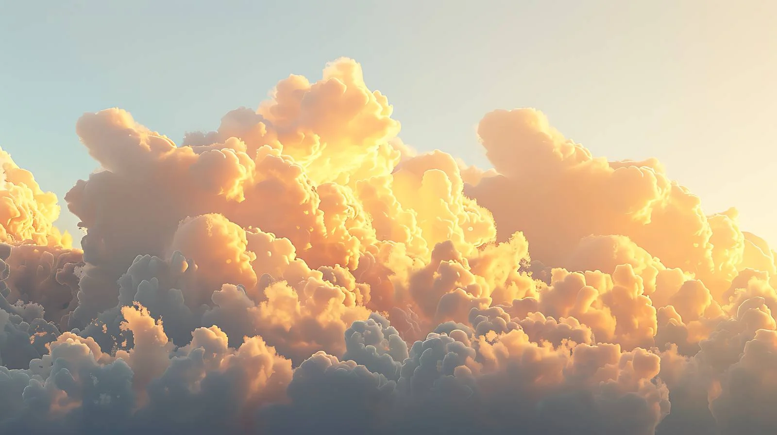 Sunset Glow on Evening Clouds in Sky — free download from Dotvec