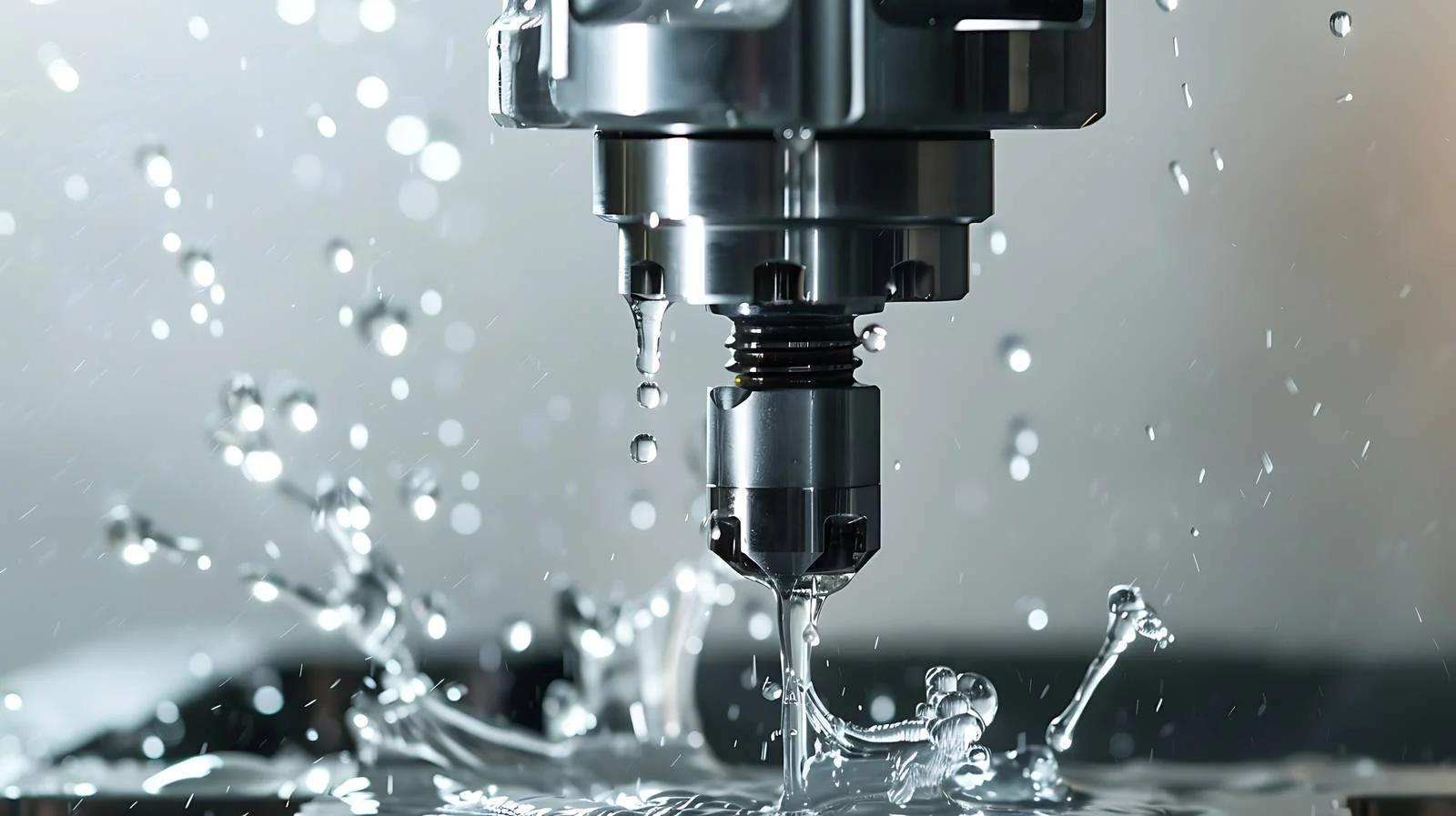 Precision CNC Drilling with Coolant — free download from Dotvec