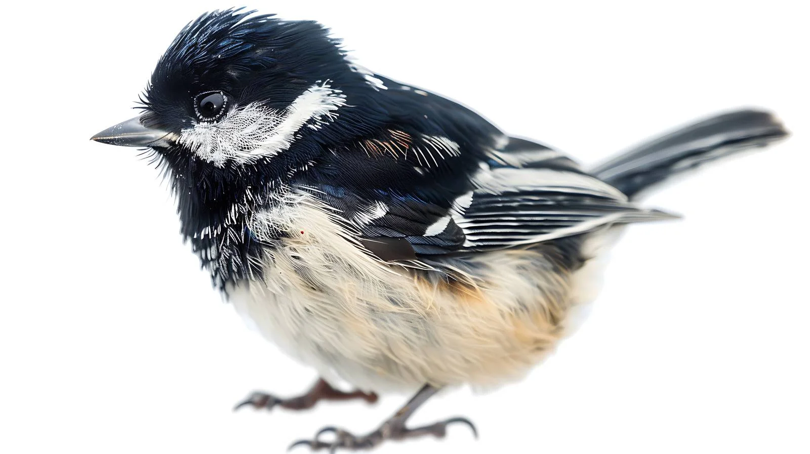 Detailed Close-Up of Coal Tit Bird — free download from Dotvec
