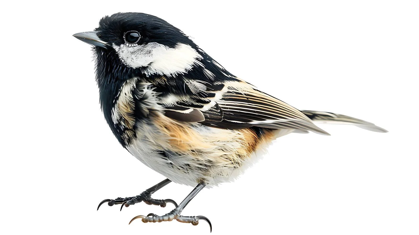 Close-Up of Isolated Coal Tit — free download from Dotvec