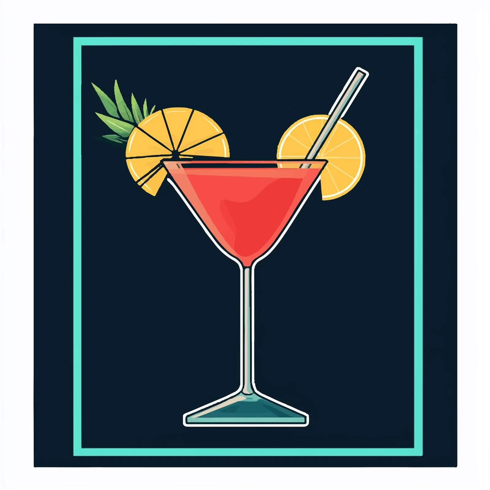Colorful Umbrella Icon for Cocktail Decoration — free download from Dotvec