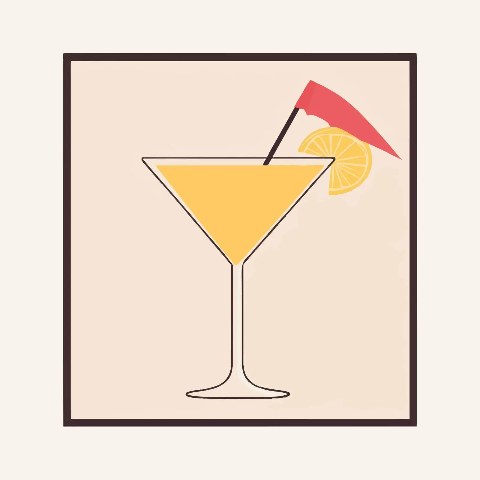 Umbrella Icon Cocktail Decoration Concept — free download from Dotvec