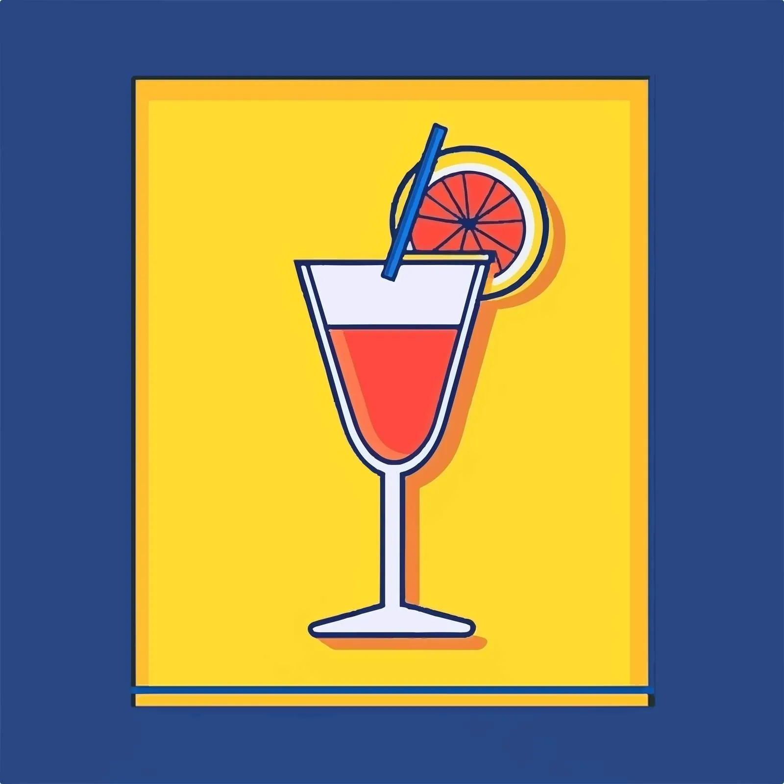 Colorful Cocktail Icon Vector Design — free download from Dotvec