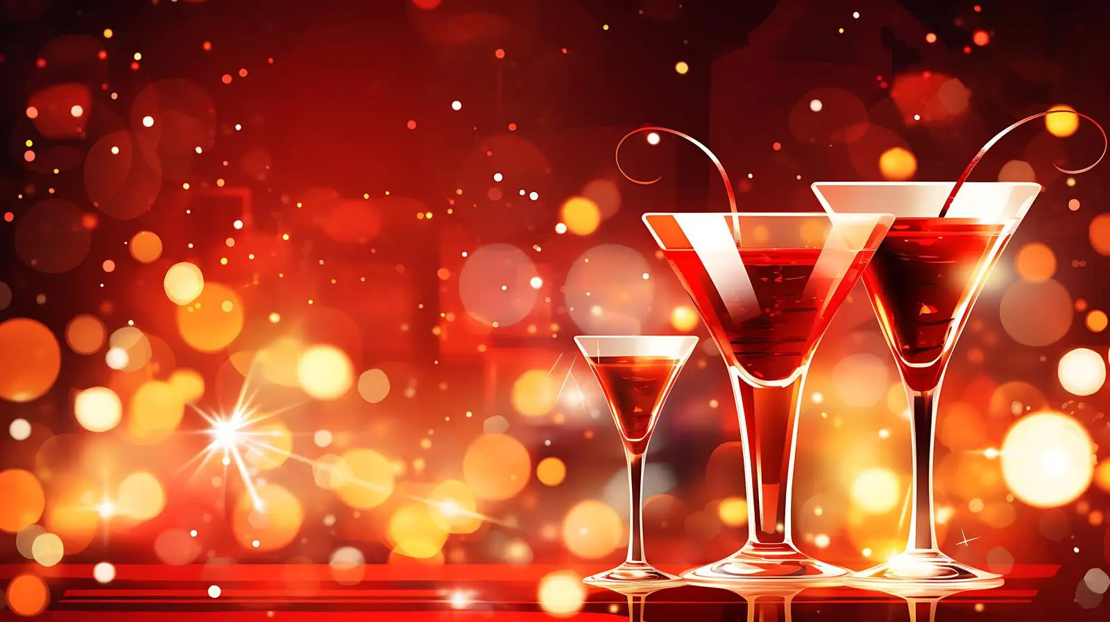 Elegant All-Night Cocktail Party Flyer — free download from Dotvec