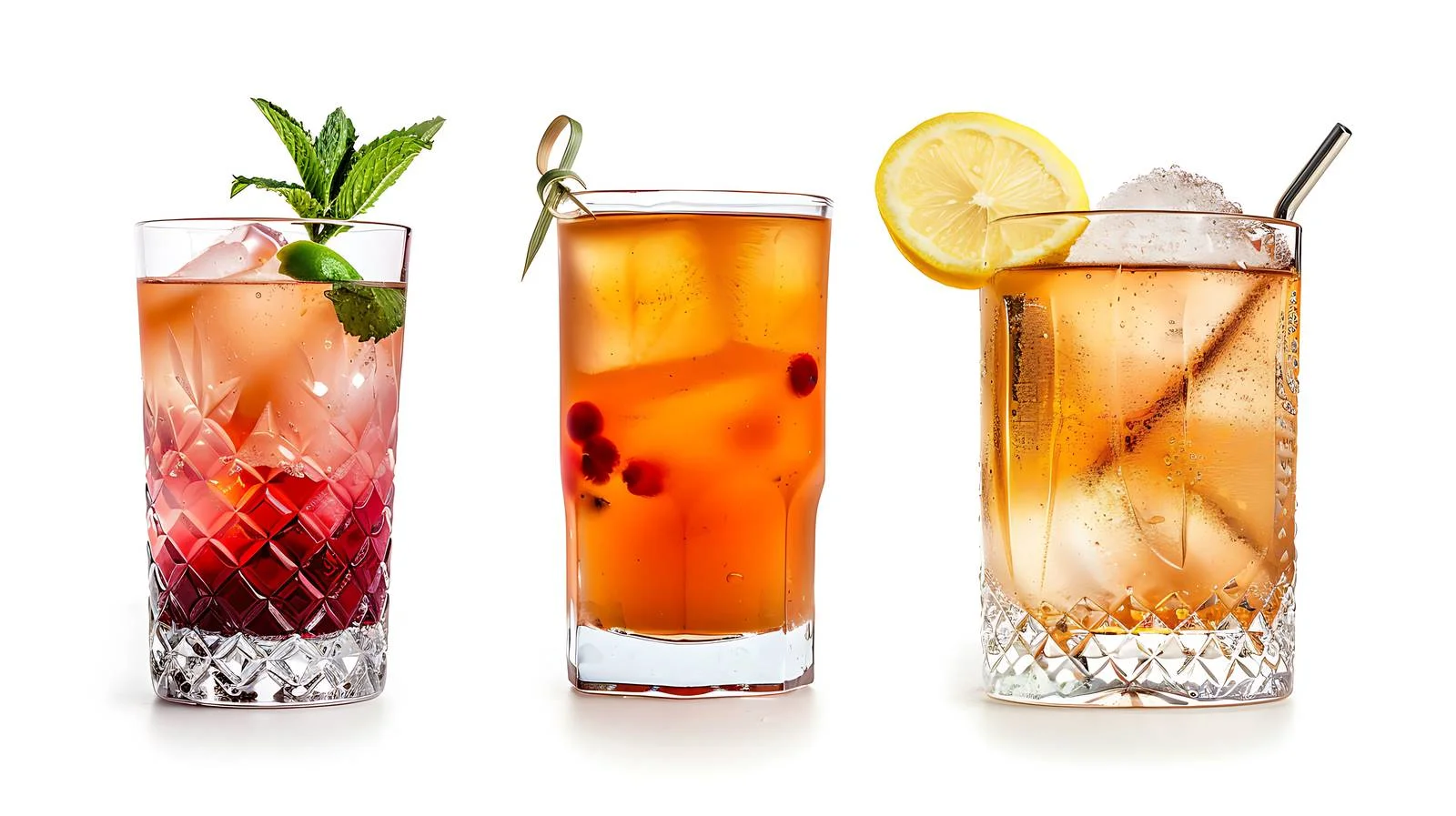 Elegant Cocktails on White Background — free download from Dotvec