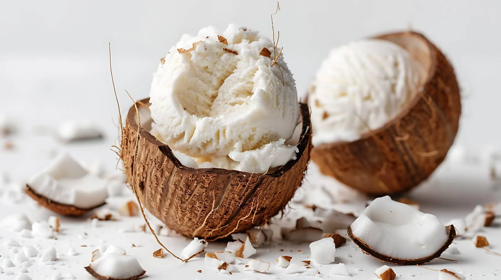 Refreshing Coconut Ice Cream Dessert — free download from Dotvec