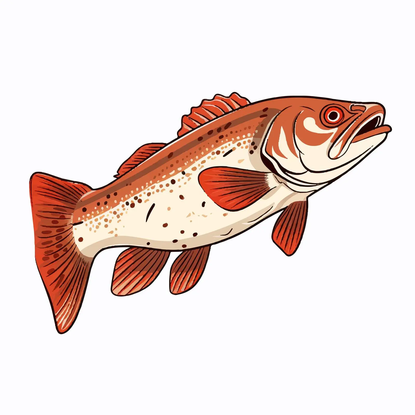 Cod Fish Sketch Vector Illustration — free download from Dotvec