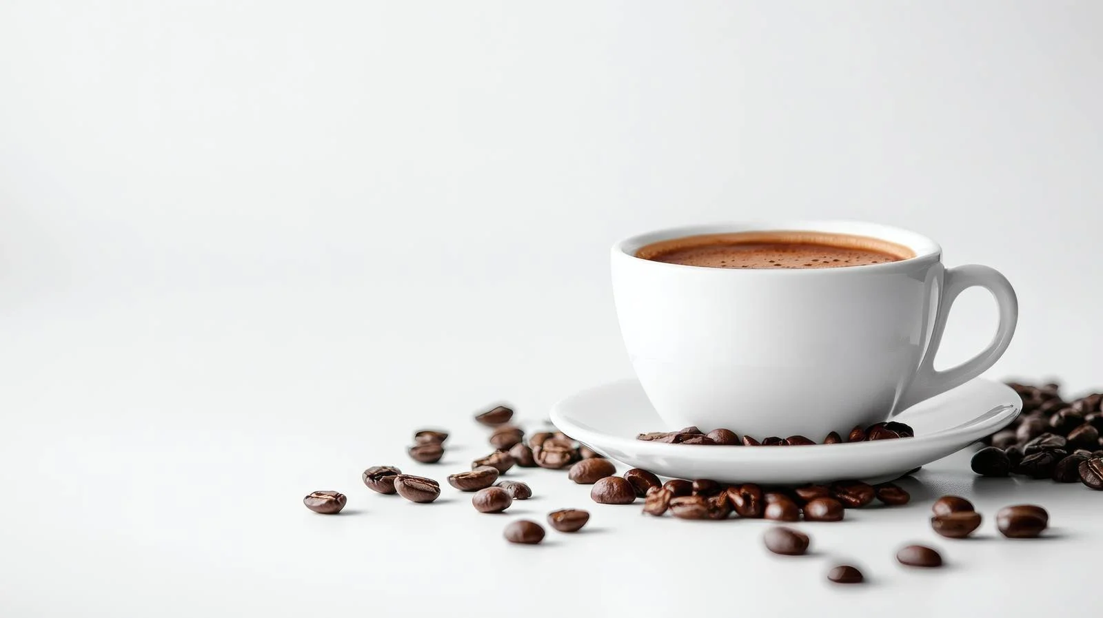 Elegant White Background Coffee Cup Isolated — free download from Dotvec